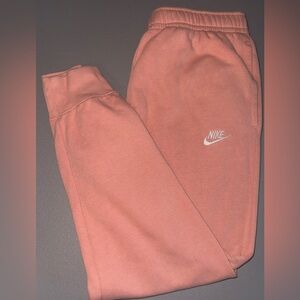 Peach color size small Nike Sweatpants like new